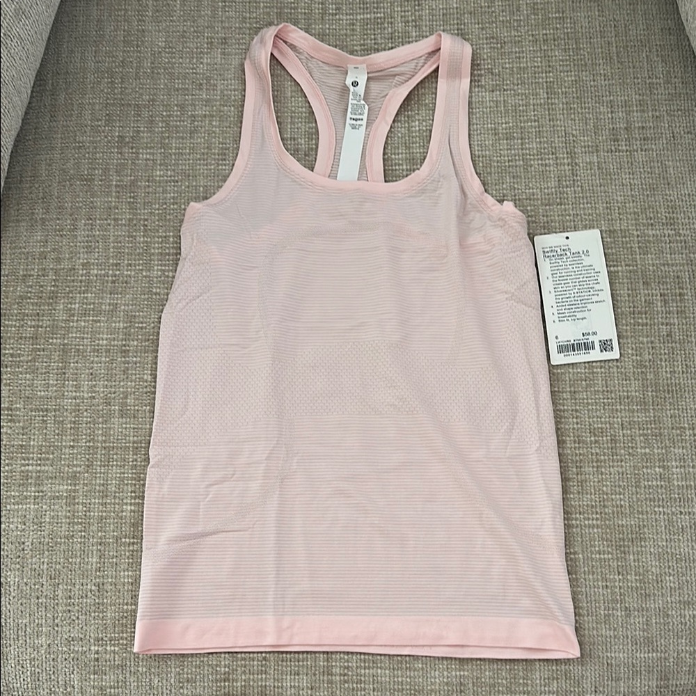 Lululemon Pink Swiftly Tech Racerback Tank 2.0